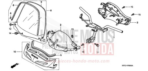 HANDLE PIPE/ HANDLE COVER FES250W de 1998